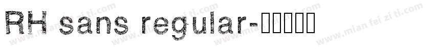 RH sans regular字体转换